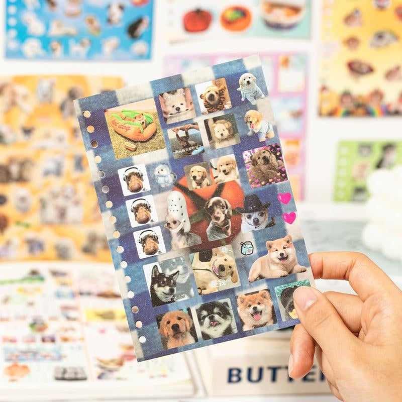 3 Styles Cute Pet Sticker Book – 30 Sheets, 800 Pcs Stickers per Style, Cat & Dog Aesthetic Stickers for Scrapbooking, Journaling, DIY Crafts, Kawaii Planner Stickers, Tiktokshopjumpstartsale