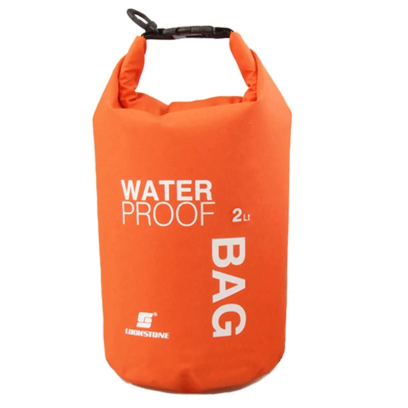 Portable 2L Waterproof Storage Bag for Outdoor Canoe Kayak Rafting Camping Climbing Hike Newest 4 Colors