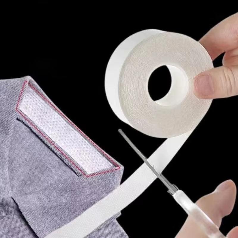 8/32M Hat Shirt Collar Anti-Dirty Grime Protector Fixing Sticker Self-Adhesive Disposable Tape Rolled Sweat-Absorbent Tape