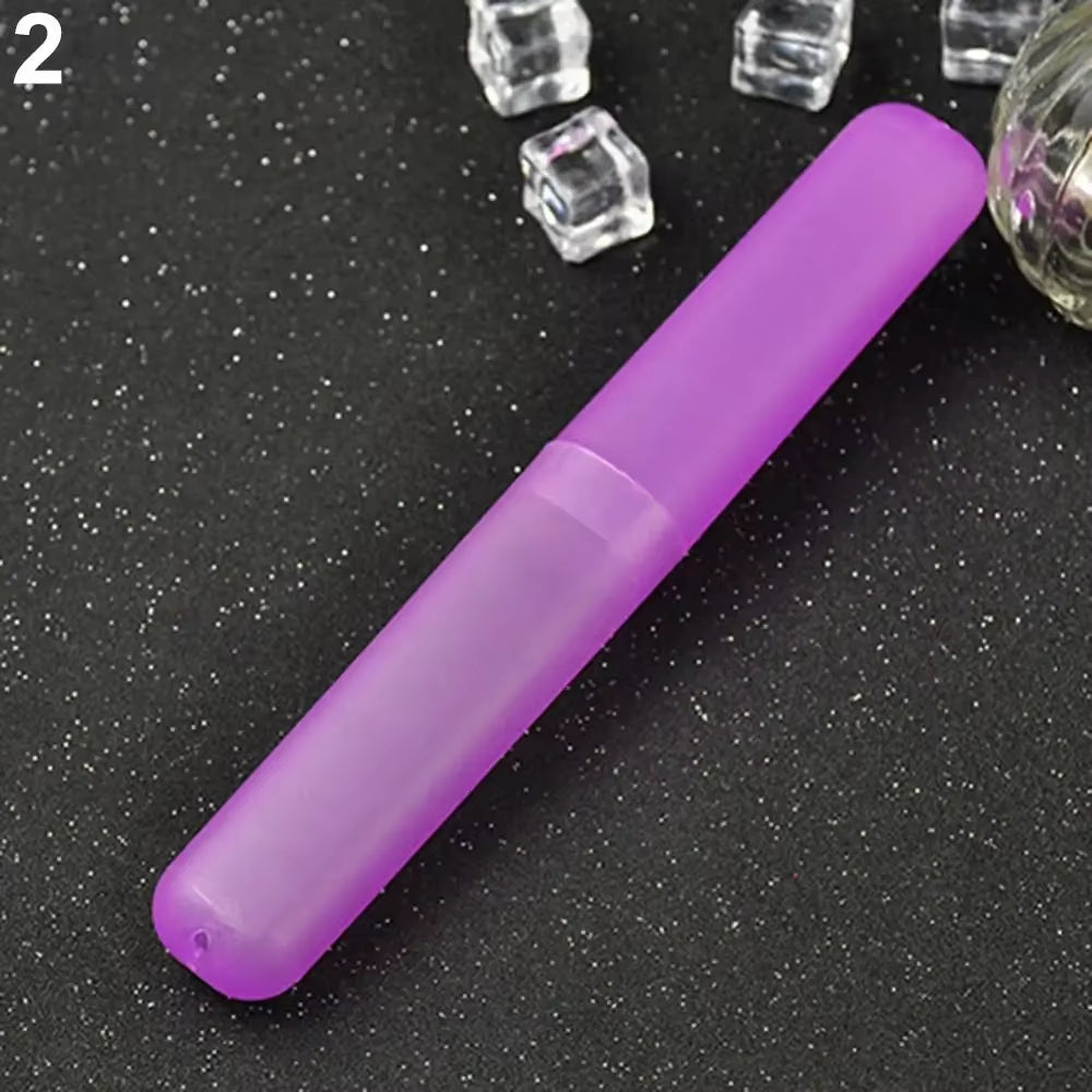 Travel Portable Toothbrush Box, Breathable Toothbrush Storage Box, Frosted Dustproof Toothbrush Protection Box, Toothbrush Cover