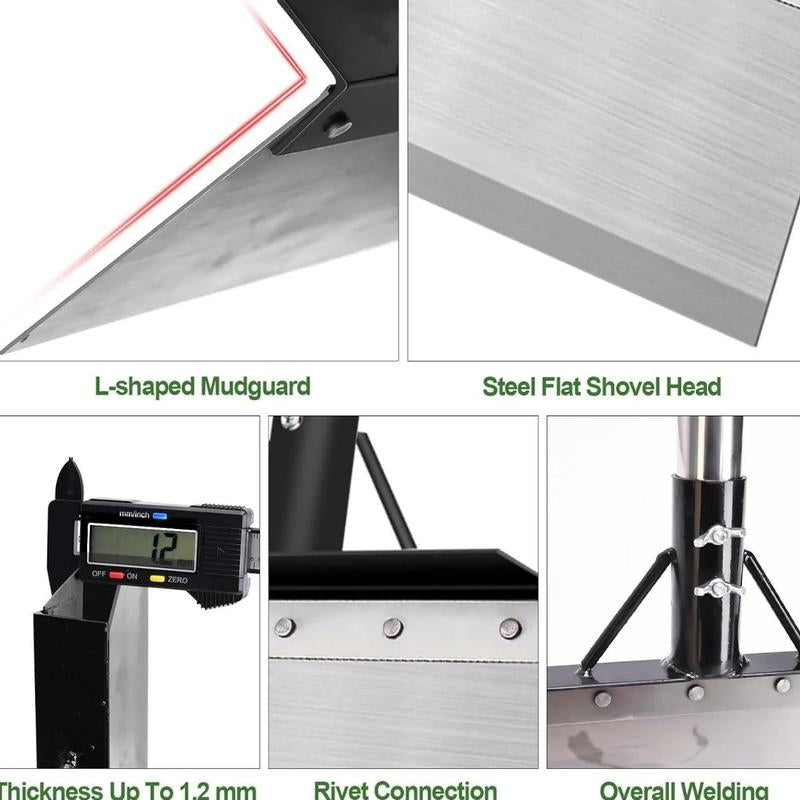 Multifunctional Cleaning Shovel, Stainless Steel Universal Outdoorgarden Cleaning Shovel, Weeding, Heavy Duty Flat Shovel, Planting, Landscaping