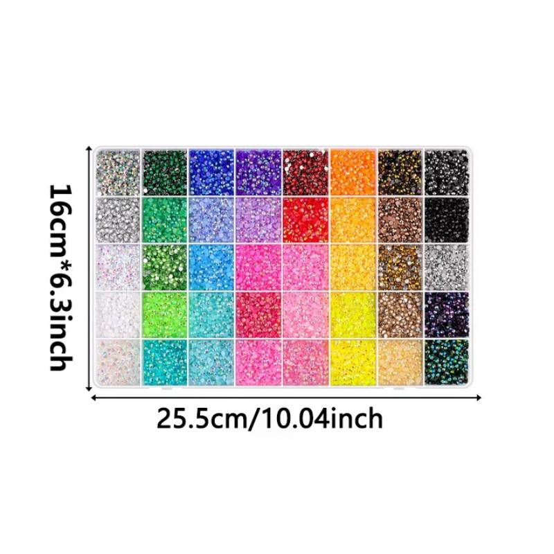 40 Colors 3Mm Jelly Rhinestones, 1 Box Multicolor Flatback Resin Gems for Bedazzling, DIY Crafting, Diamond Art & Nail Art, Bedazzler Kit