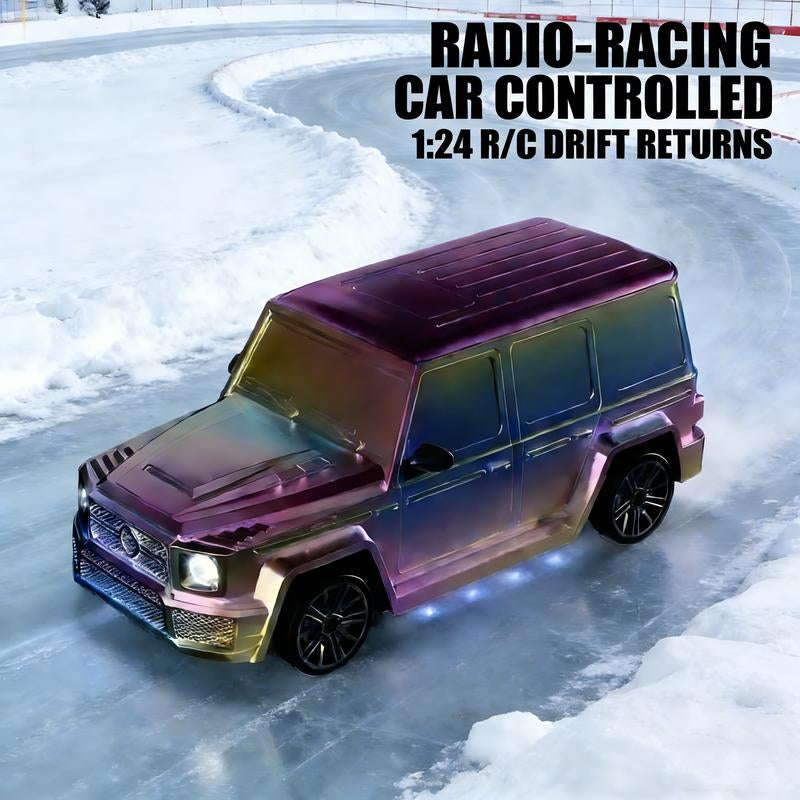 1：24 Scale Chameleon Purple Rc Drift off Road Cars with Full Proportional Throttle for Indoor Drifting Outdoor Trails Friend Gatherings Hobby Sessions and Rainy Day Fun