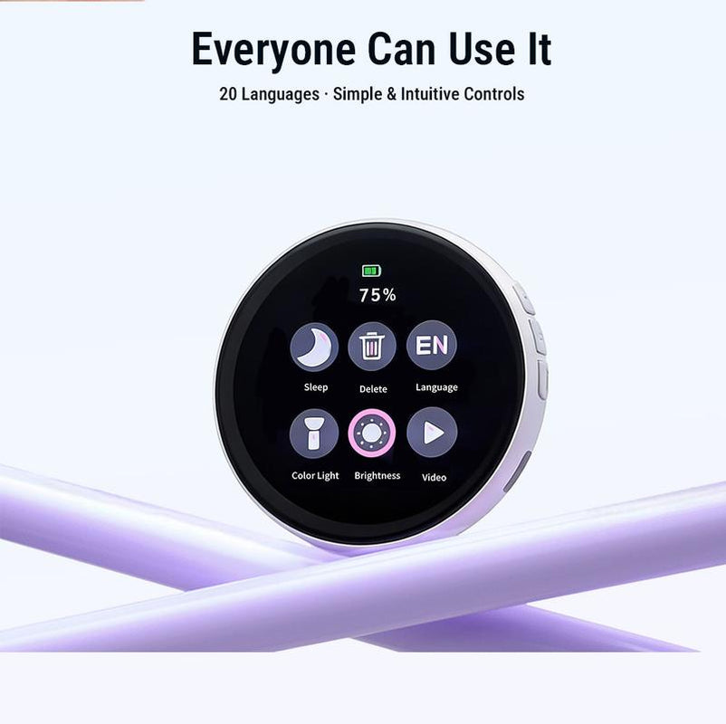 Smart E-Badge! Super Bowl,C89 Cyberpunk Digital Pin - 1.85" Touch Screen, Bluetooth 5.4, Custom Image/Video for Concert Cheer,Two-Dimensional Anime and Gaming Merchandise &Gifts for Men Women ，Ita Bag & Anime Merch Display