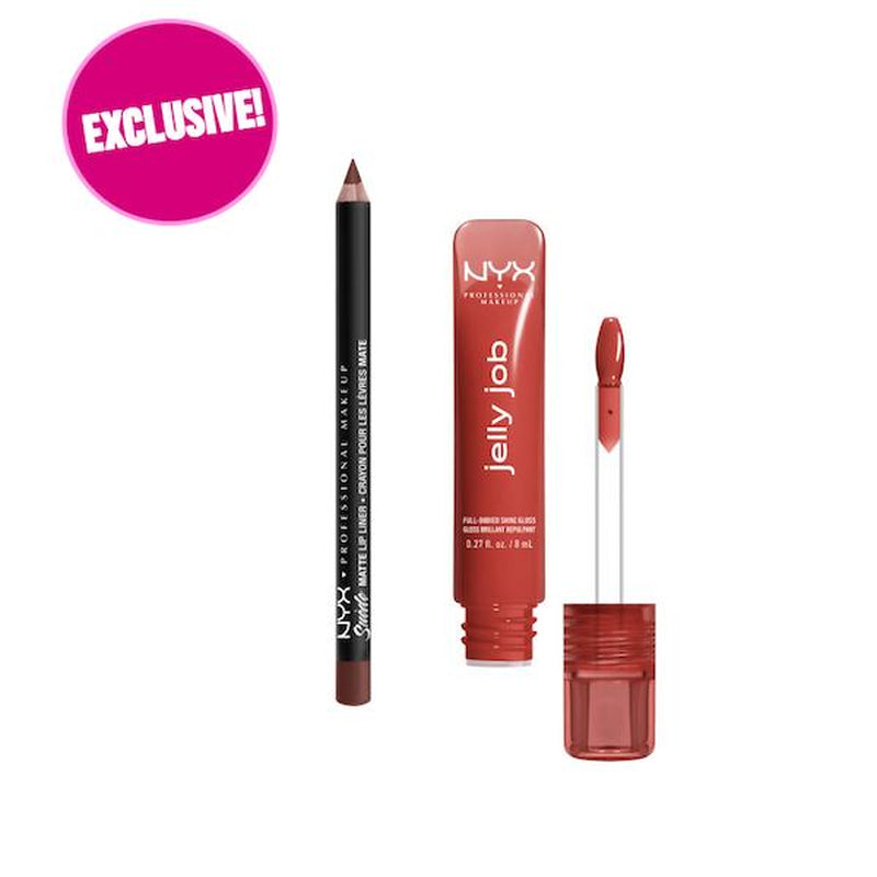 Exclusive! Suede Matte Lip Liner + Jelly Job Lip Bundle, NYX Professional Makeup