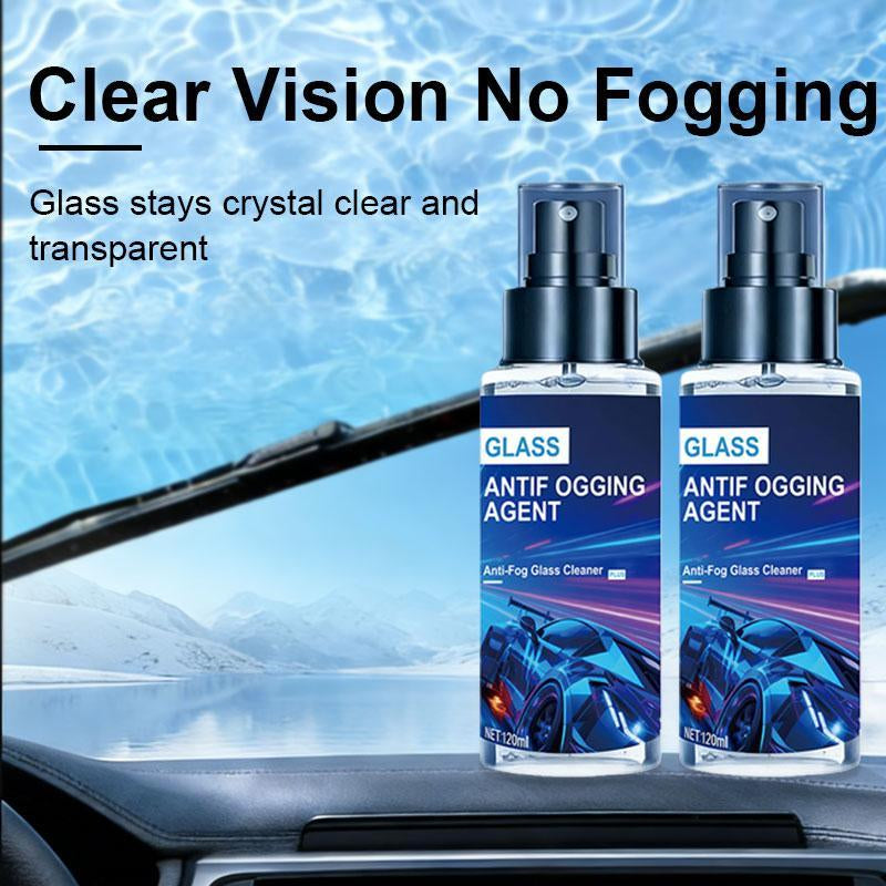 2 Pack Automotive Glass Anti-Fog Spray, 240Ml High-Performance Formula Prevents Fogging on Vehicle Windows and Mirrors, Enhancing Driving Safety, Suitable for Cars, Boats, Window Glass, and Eyeglasses
