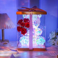Valentine'S Day Decor: Glowing LED Rose Hugging Bear (Includes Gift Box) Battery and USB Powered Perfect for Valentine'S Day Gifts, Wife Gifts, Daughter Birthday Gifts, Couple Gifts