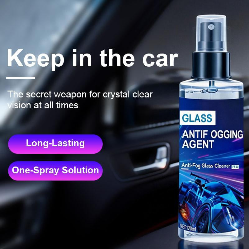 2 Pack Automotive Glass Anti-Fog Spray, 240Ml High-Performance Formula Prevents Fogging on Vehicle Windows and Mirrors, Enhancing Driving Safety, Suitable for Cars, Boats, Window Glass, and Eyeglasses