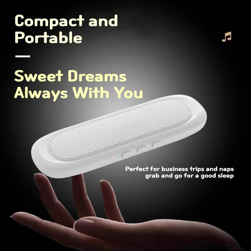 Under Pillow Speakers for Sleeping Bluetooth, Bone Conduction Technology, 3D White Noise Generator, Volume Control & Sleep Timer, Side Sleeper Friendly