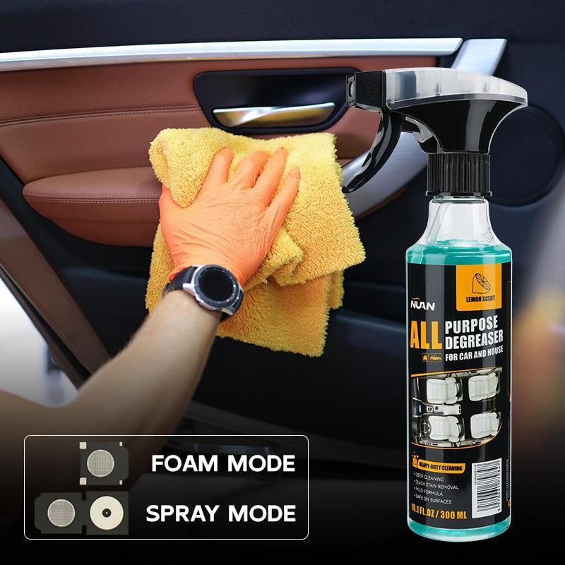 NUAN- Multi-Purpose Cleaning Spray: an All-In-One Household Cleaner Suitable for Kitchens, Bathrooms, and Both Interior and Exterior Car Surfaces. Effectively Removes Stubborn Stains.