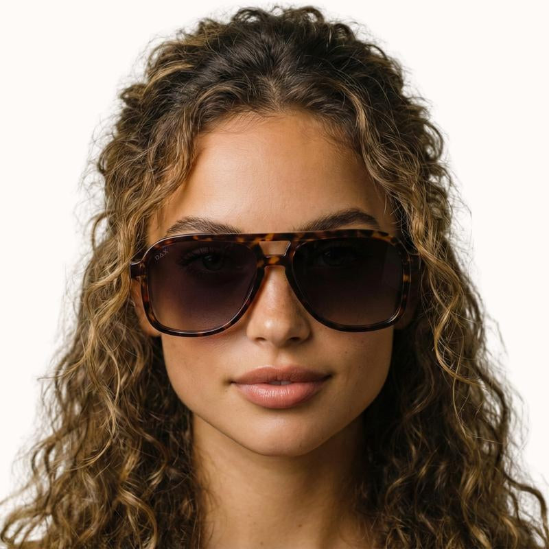 DAX EYEWEAR Cruz Aviator Sunglasses with UV 400 Protection & Polarized Lenses for Men & Women