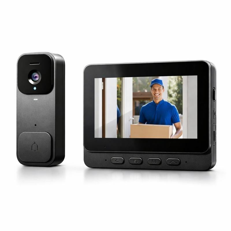 2026 Upgraded X7/X8 No Wifi Video Doorbell with Screen – Wireless Doorbell Camera, No App, No Monthly Fees,Two-Way Talk, Night Vision