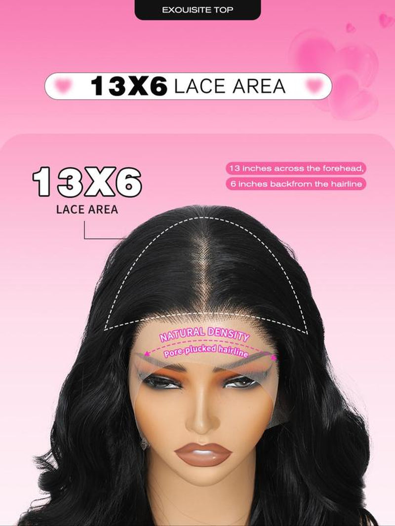 24 Inch Burgundy/Ginger Long Body Wavy Wigs for Women, Gorgeous Fluffy Wigs without Bangs, Synthetic Heat Resistant HD Lace Front Wigs for Party, Daily Use