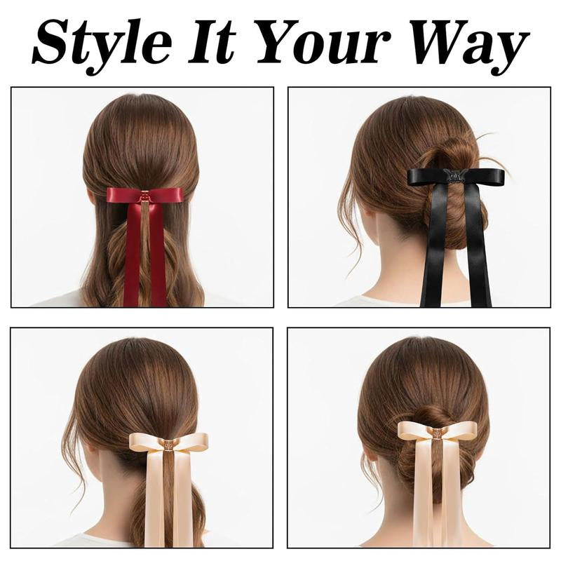 Magnetic Bow Clip, Magnetic Hair Clips for Women Girls, Strong Hold Magnetics Claw Clips, Seamless 2-In-1 Design for Salon, Home & Everyday Hair Styling, Intuitive, No Slip,Valentine'S Day Gift