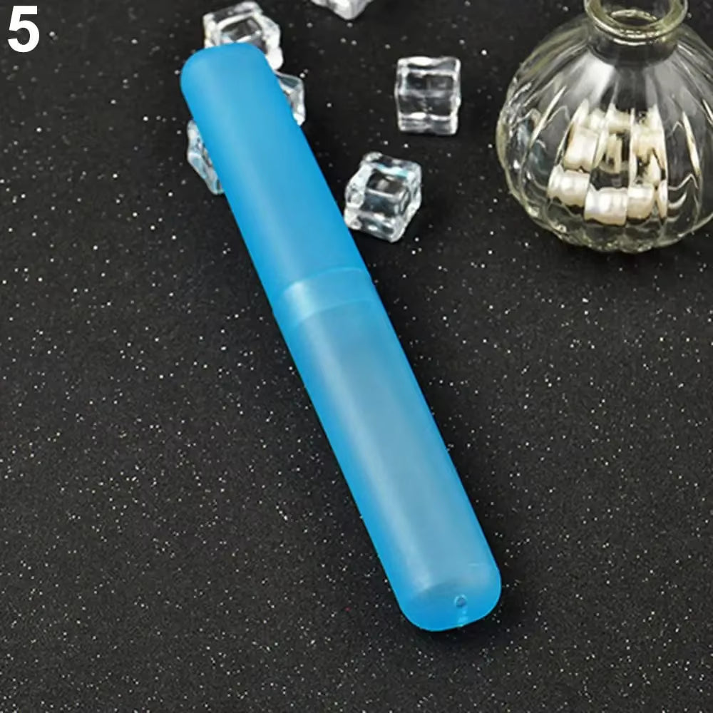 Travel Portable Toothbrush Box, Breathable Toothbrush Storage Box, Frosted Dustproof Toothbrush Protection Box, Toothbrush Cover