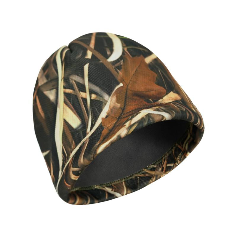LOOGU Camo Fashion Beanie Hat for Hunting, Winter Skull Cap, Men’S Cuffed Beanie with Fleece Brown