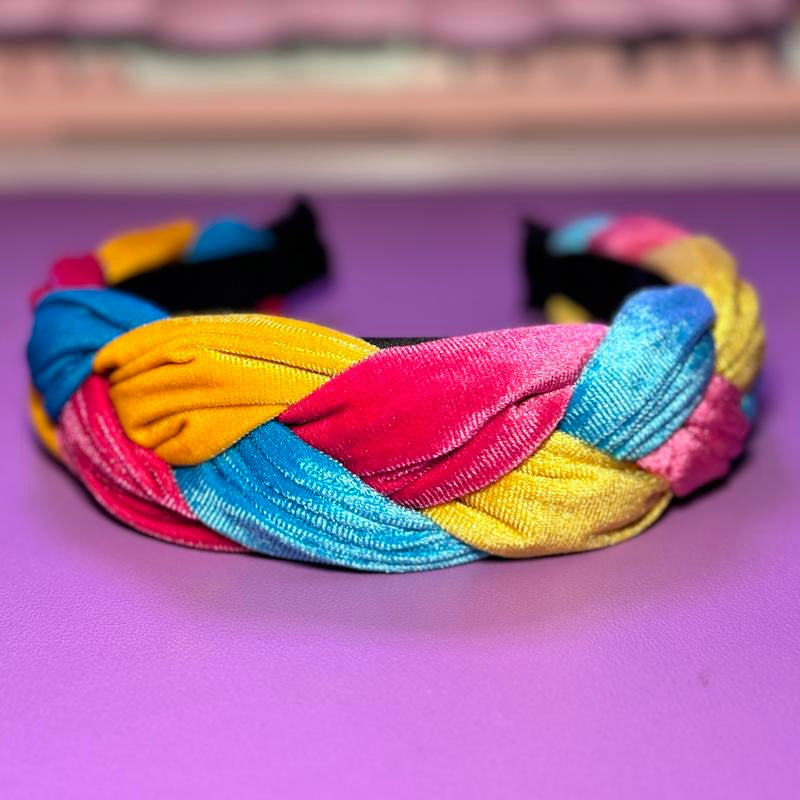 I Feel Bonita "Janelle" Headband (Pink, Yellow & Blue)