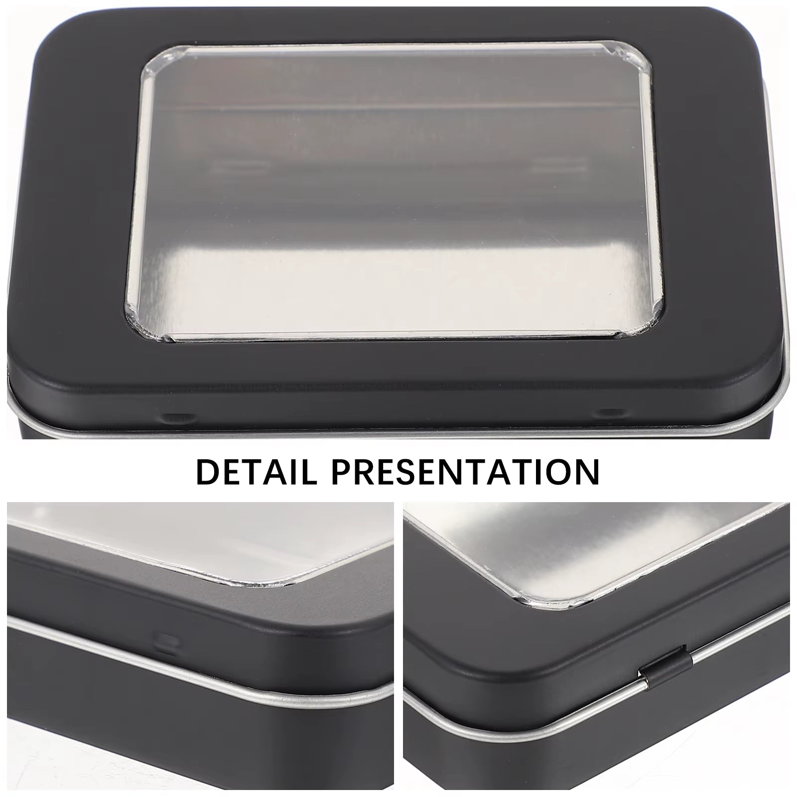 12 Pcs Boxes USB Keychain Storage Jewelry Container Tinplate Holder Pvc Drive Case