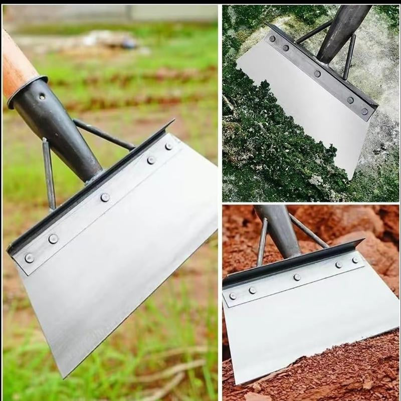 Multifunctional Cleaning Shovel, Stainless Steel Universal Outdoorgarden Cleaning Shovel, Weeding, Heavy Duty Flat Shovel, Planting, Landscaping