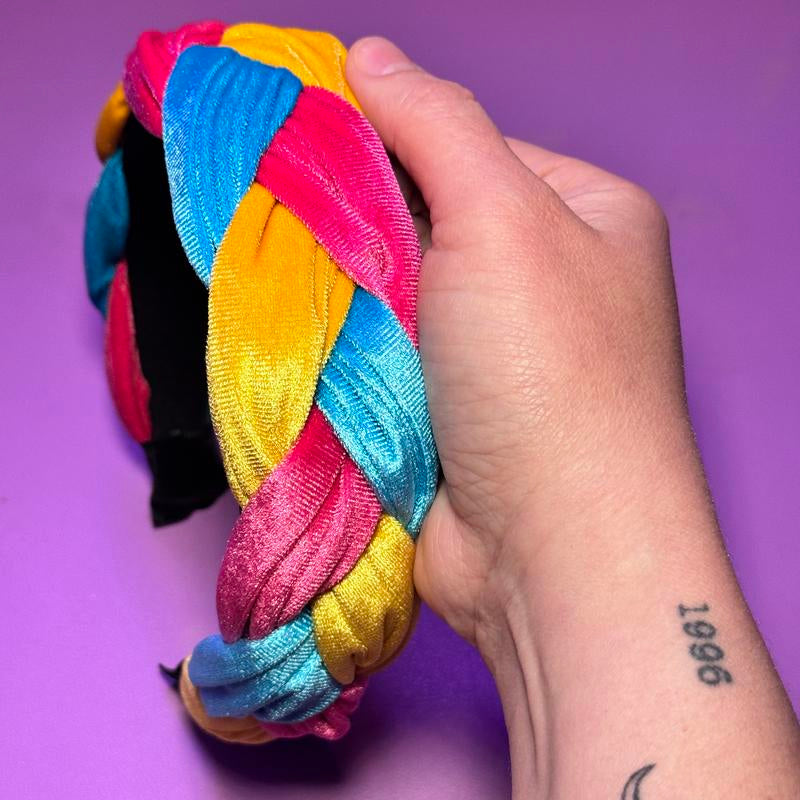 I Feel Bonita "Janelle" Headband (Pink, Yellow & Blue)