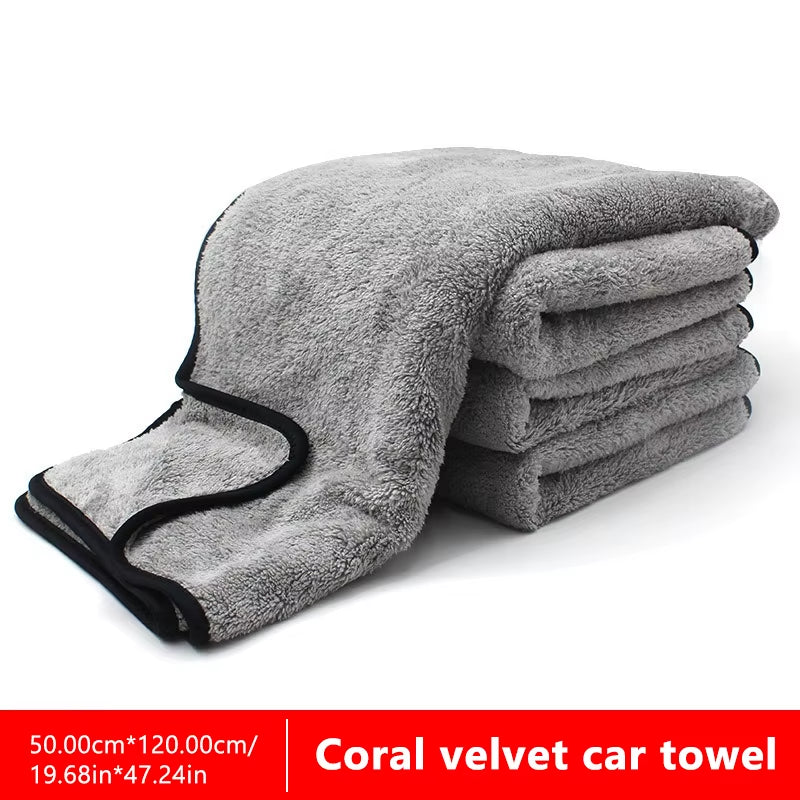 SEAMETAL Microfiber Car Wash Towel High Water Absorption Fast Drying Cloth Car Detailing Care Rags for Car Cleaning Accessories