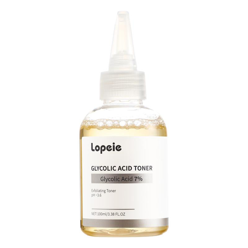 Lopeie 7% Glycolic Acid Exfoliating Toner – Smooth Skin Texture & Brighten Dull Skin, Gentle AHA Toner for Daily Skincare, 100Ml