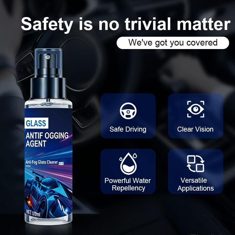 2 Pack Automotive Glass Anti-Fog Spray, 240Ml High-Performance Formula Prevents Fogging on Vehicle Windows and Mirrors, Enhancing Driving Safety, Suitable for Cars, Boats, Window Glass, and Eyeglasses