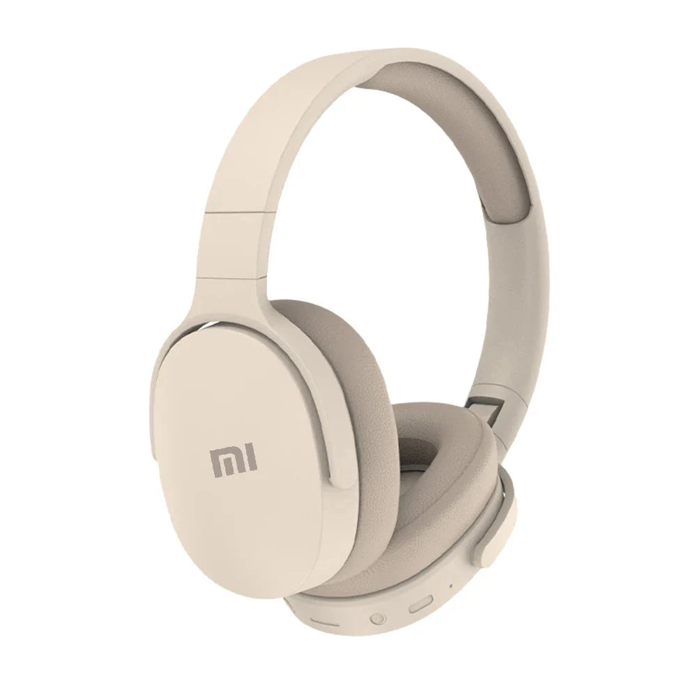NNEOBA Wireless Bluetooth Over-Ear Headphone Beige