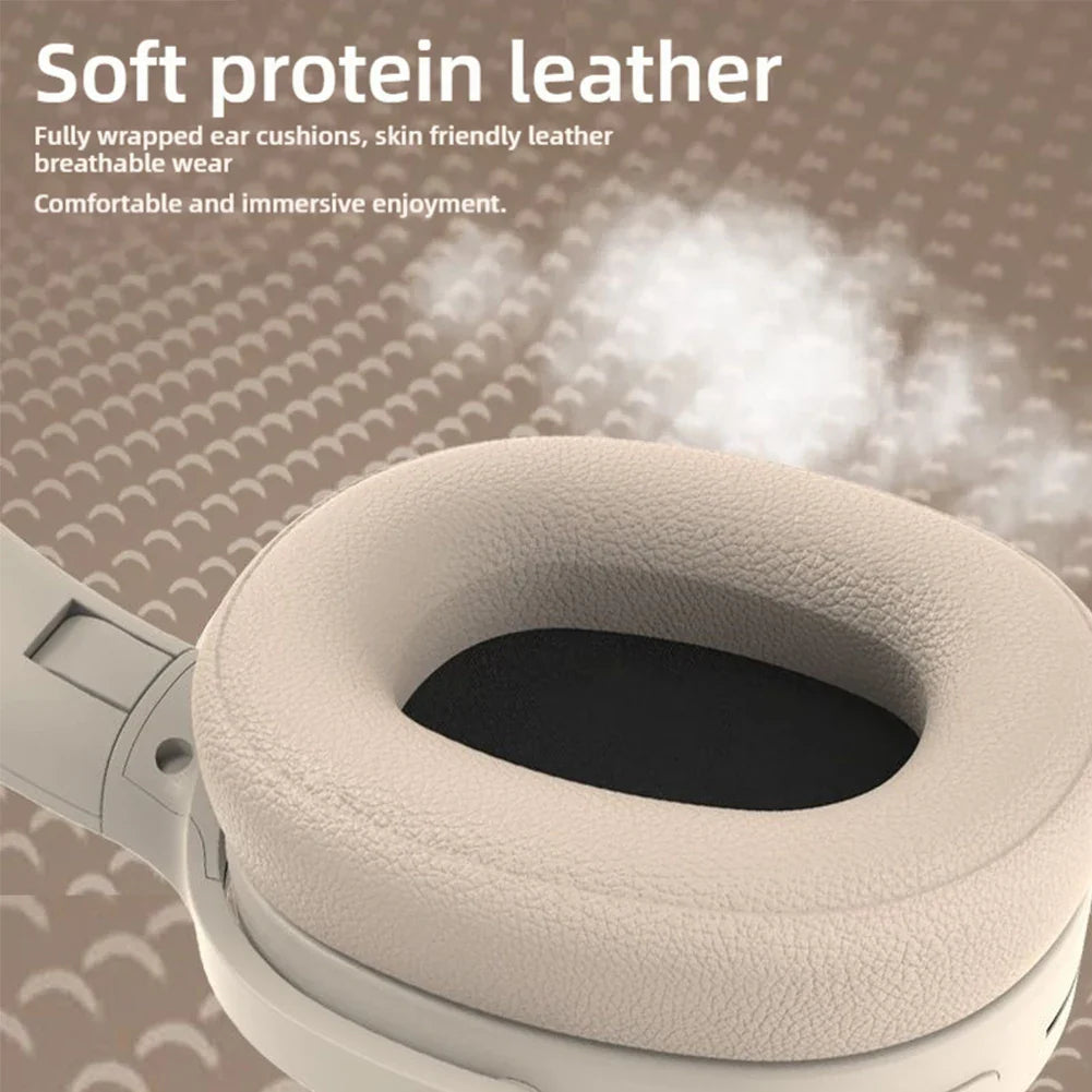 NNEOBA Wireless Bluetooth Over-Ear Headphone Beige