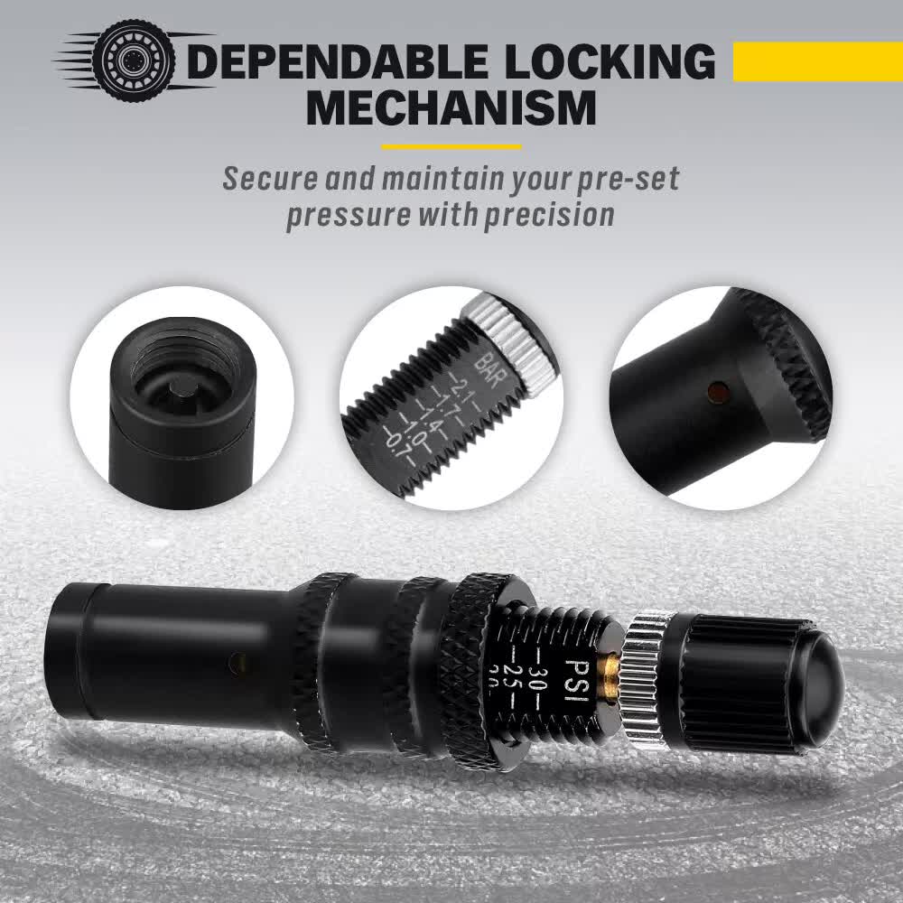 NNEDSZ 4Pcs Tyre Deflators Air Deflator Tire Valve Core Tool 10~30 PSI Portable 4x4 Au