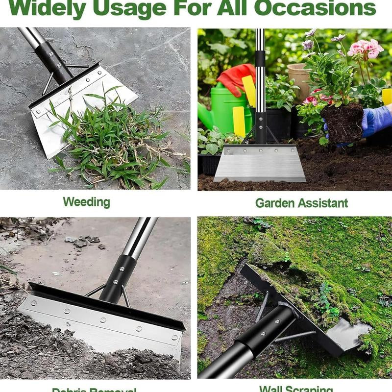 Multifunctional Cleaning Shovel, Stainless Steel Universal Outdoorgarden Cleaning Shovel, Weeding, Heavy Duty Flat Shovel, Planting, Landscaping