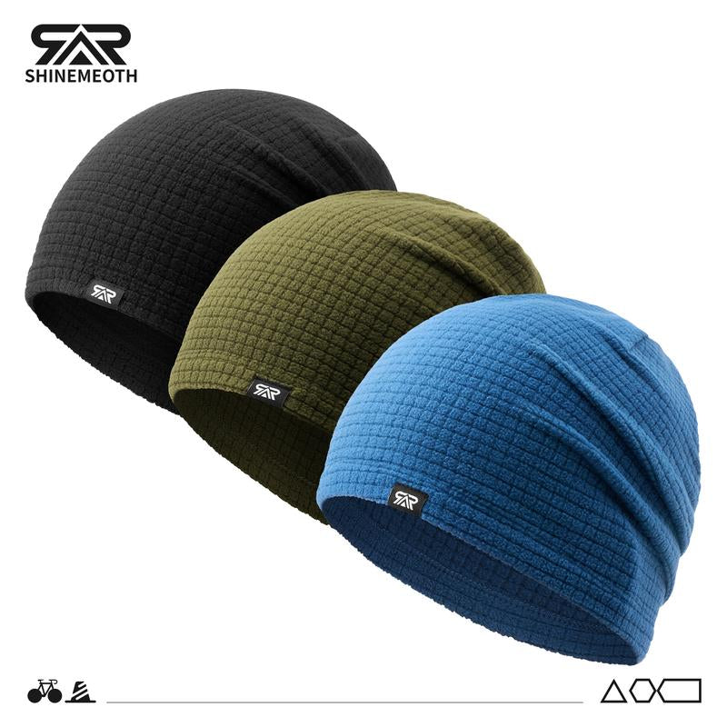 SHINENEOTH 1/2 Pcs Warm Lightweight Soft Skull Cap Accessories Unisex Cycling Cap Beanie Do-Rag Running Beanie Hiking Gym Fitness Wicking Skull Cap Sports Windproof Winter