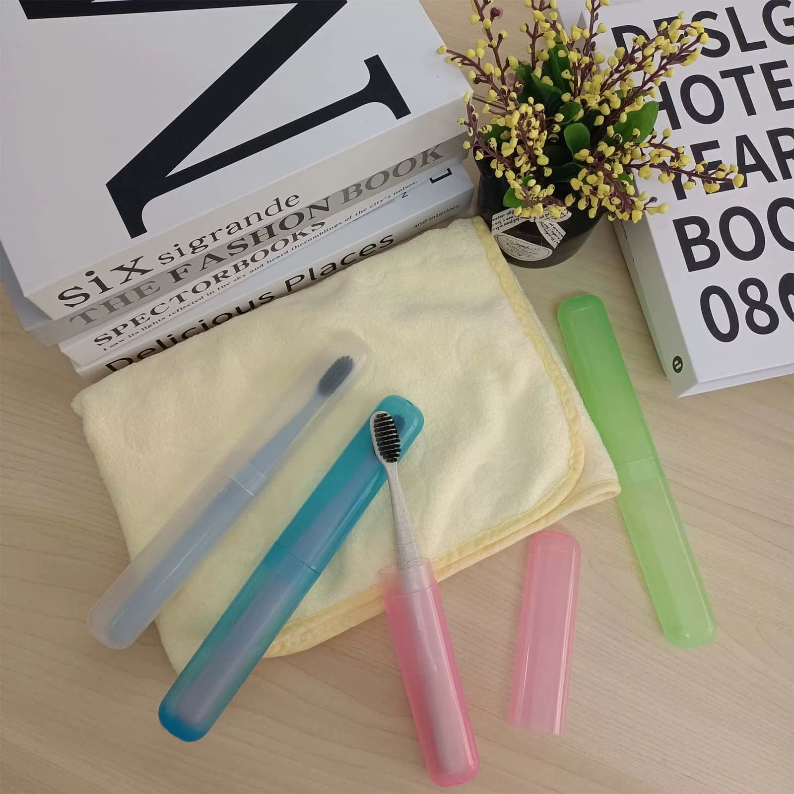 Travel Portable Toothbrush Box, Breathable Toothbrush Storage Box, Frosted Dustproof Toothbrush Protection Box, Toothbrush Cover