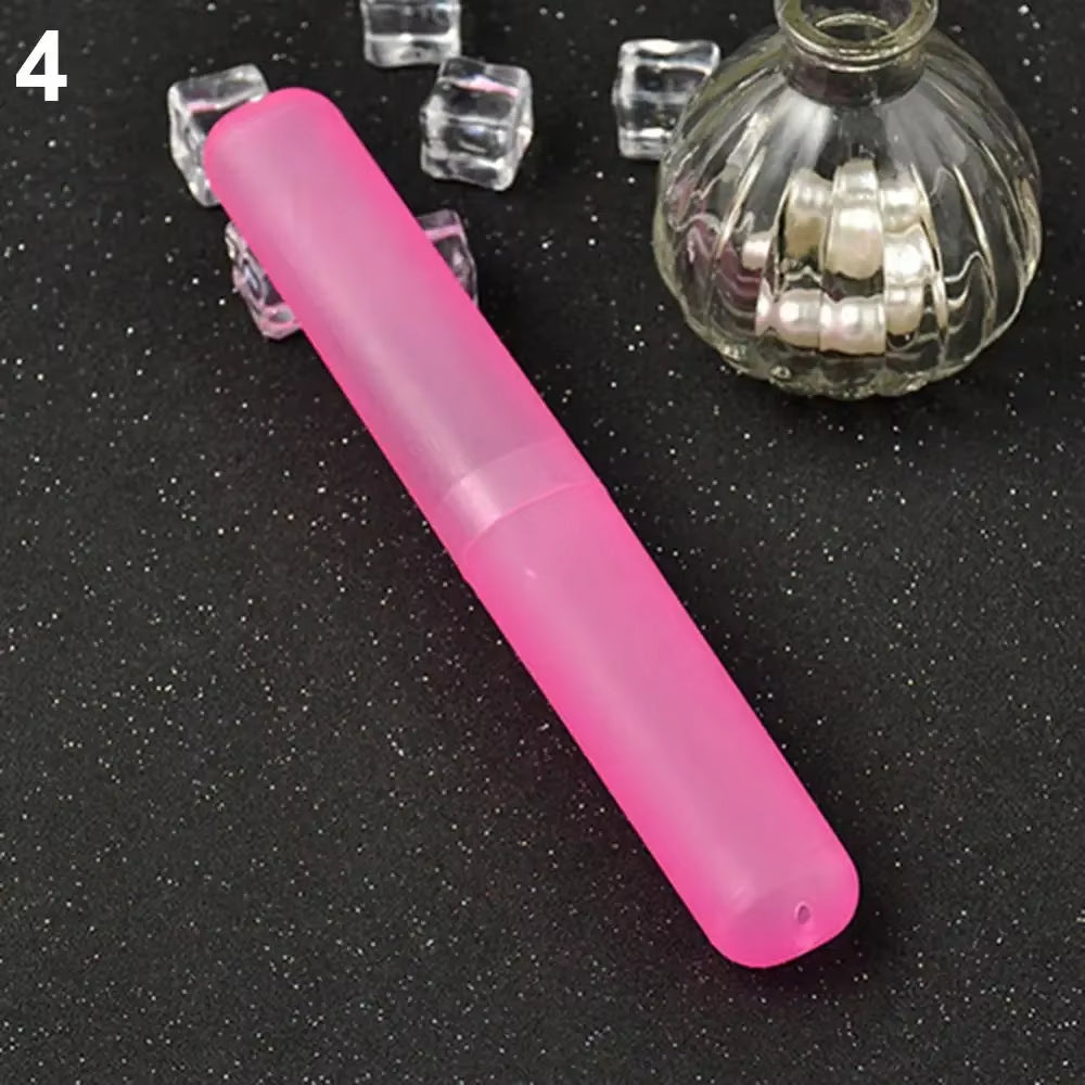 Travel Portable Toothbrush Box, Breathable Toothbrush Storage Box, Frosted Dustproof Toothbrush Protection Box, Toothbrush Cover