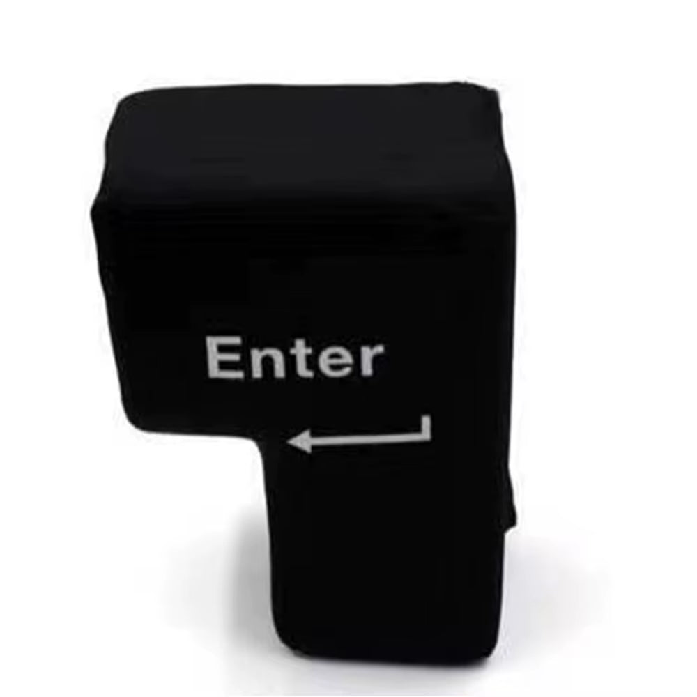 USB Enter Key Vent Pillow Soft Computer Button Return Key for Offices Decompression Pillow Stress Relief Toy Enter Huge Button