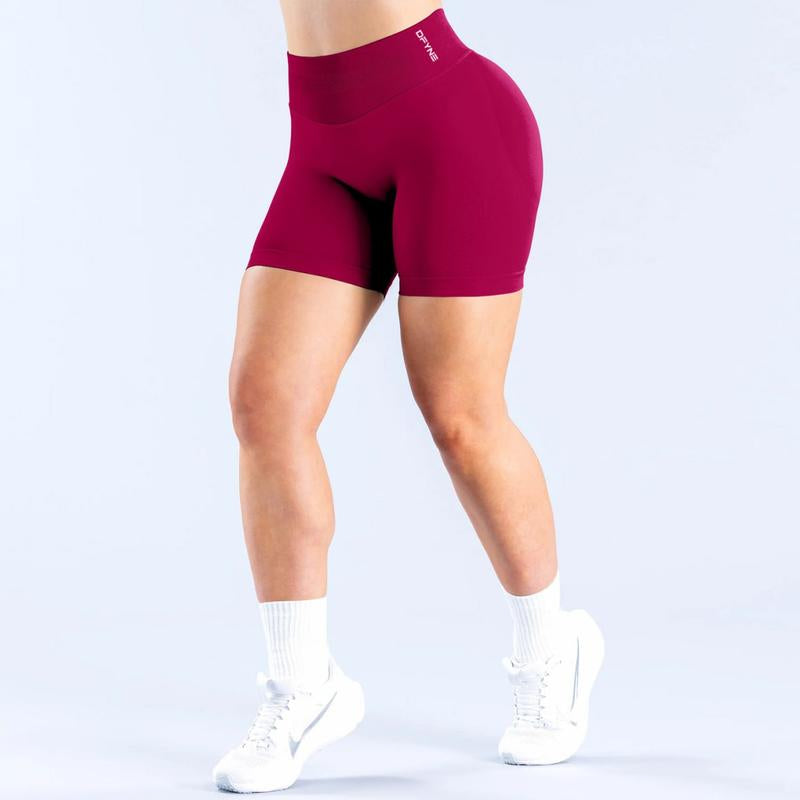 Dfyne Impact Shorts - 4.5" Stretch Nylon with Subtle Glute Contour, Low Ribbed Band