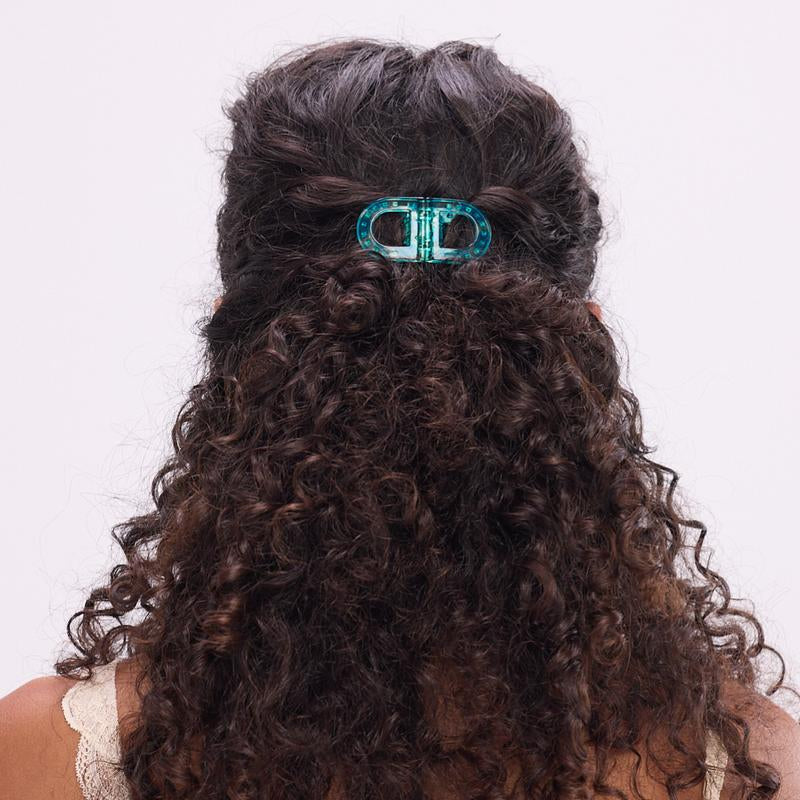 DAFNI KLIX Magnetic Hair Clips Set of 2 - the Icon Urban Oasis Seamless Connection with Exclusive Sticky Pad for Mirrors - Strong Magnetic Hold No Slipping No Tugging