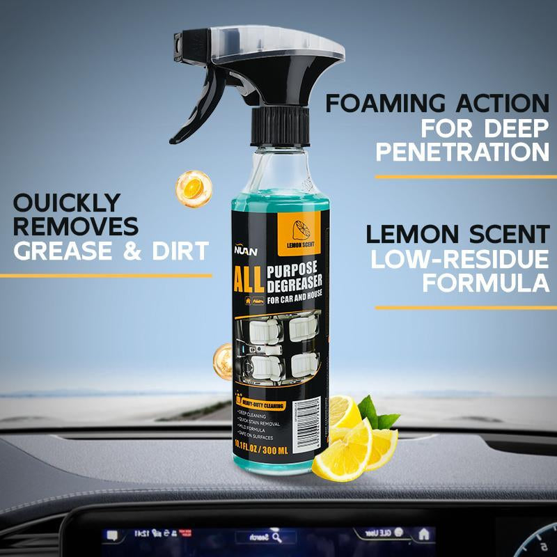 NUAN- Multi-Purpose Cleaning Spray: an All-In-One Household Cleaner Suitable for Kitchens, Bathrooms, and Both Interior and Exterior Car Surfaces. Effectively Removes Stubborn Stains.