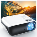 Native 1080P Bluetooth Projector, Full HD Portable Outdoor Movie Projector with Built-In Speaker, with HDMI, USB, AV