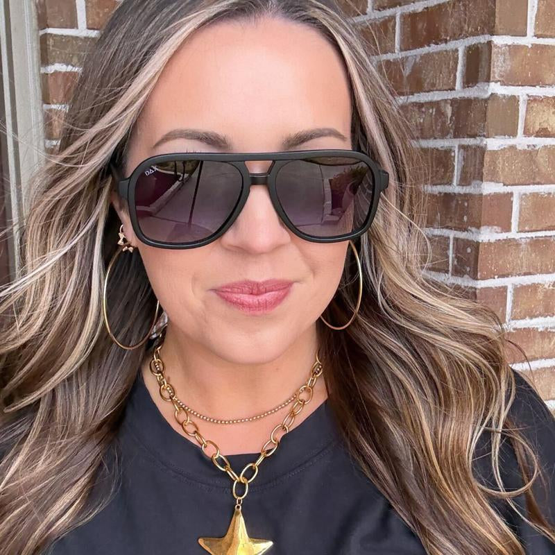 DAX EYEWEAR Cruz Aviator Sunglasses with UV 400 Protection & Polarized Lenses for Men & Women