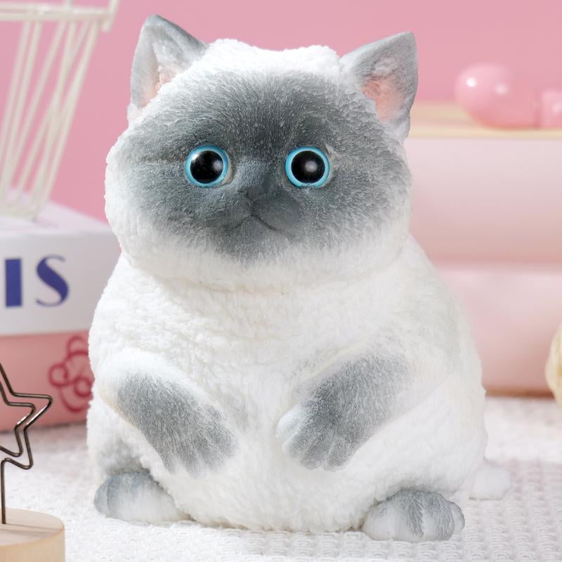 Large Taba Squishy Cat Squishy Dog Handmade Cute Cat DIY Squeeze Toy, Hyperreal Kawaii Cat Simulation Lovely Toy, Squeeze Autism Toys Stress Relidf Toy, Silicone Pinch Cat