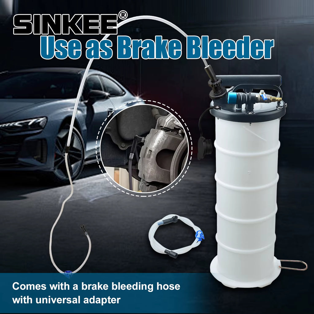 6.5L Pneumatic/Manual Oil Fluid Extractor Pump Tool Oil Changer Vacuum Fluid Extractor Oil Change & Fluid Change Tool