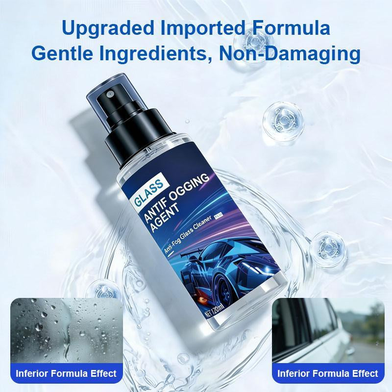 2 Pack Automotive Glass Anti-Fog Spray, 240Ml High-Performance Formula Prevents Fogging on Vehicle Windows and Mirrors, Enhancing Driving Safety, Suitable for Cars, Boats, Window Glass, and Eyeglasses