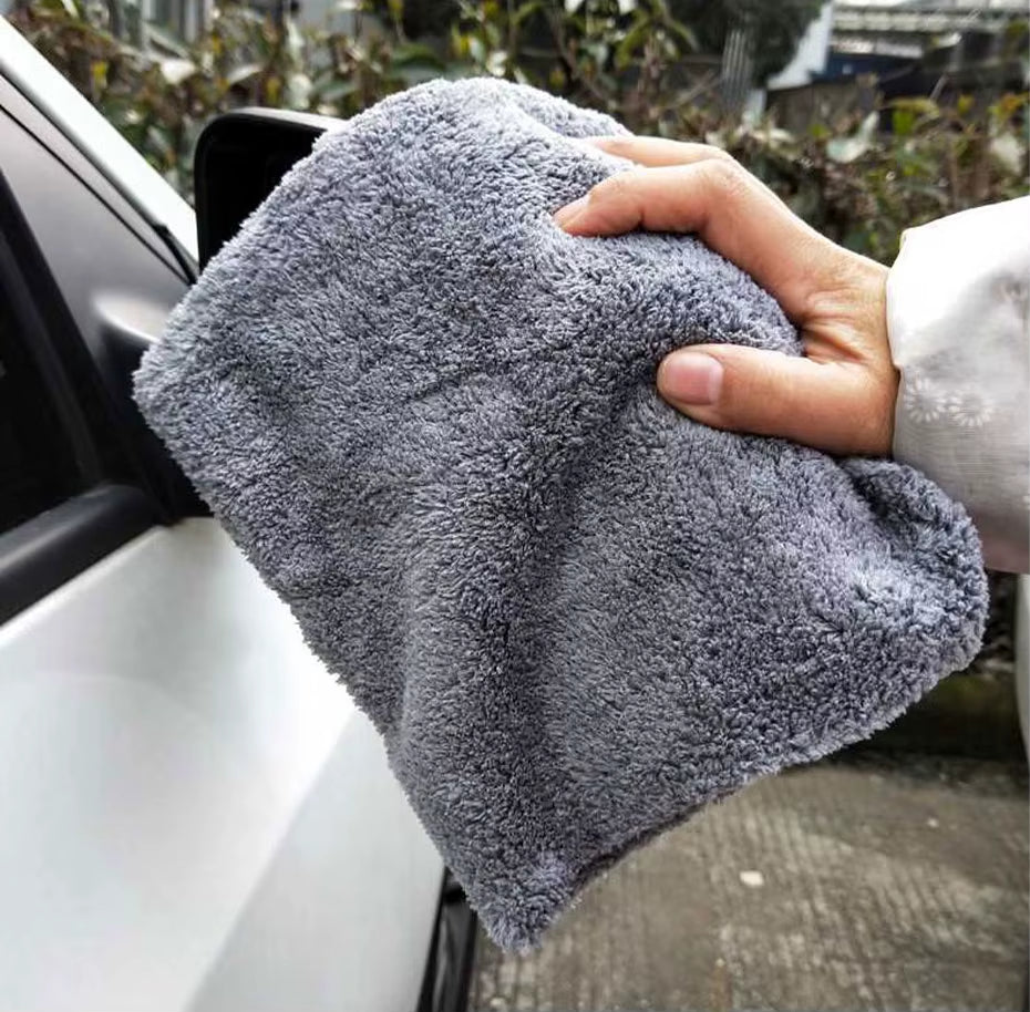 SEAMETAL Microfiber Car Wash Towel High Water Absorption Fast Drying Cloth Car Detailing Care Rags for Car Cleaning Accessories