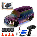 1：24 Scale Chameleon Purple Rc Drift off Road Cars with Full Proportional Throttle for Indoor Drifting Outdoor Trails Friend Gatherings Hobby Sessions and Rainy Day Fun