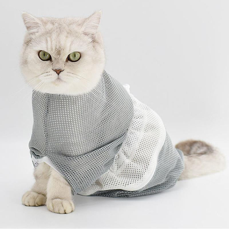 Cat Bath Mesh Bag, Portable Mesh Shower Bag with Adjustable Drawstring Design, Travel Bathing Bag for Cats #TOP PICKS