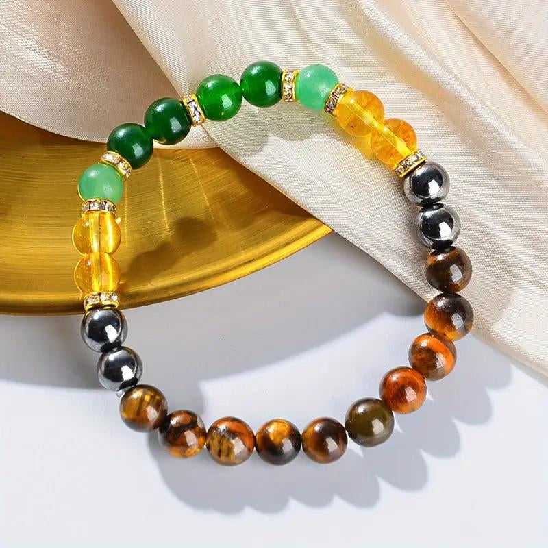 Money Bracelet with Black Onyx and Tiger'S Eye - Luck Bracelet - Attract Wealth, Abundance and Prosperity