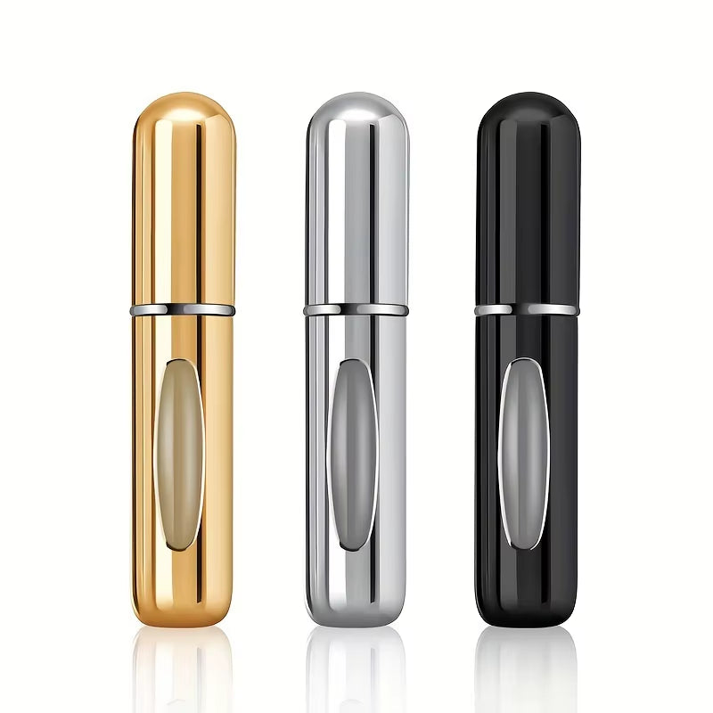 Mini Refillable Perfume Atomizer Aluminum, Travel Perfume Atomizer 5Ml, Portable Perfume Dispenser, Refillable Perfume Case Rugg