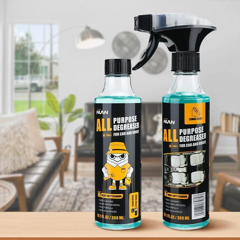 NUAN- Multi-Purpose Cleaning Spray: an All-In-One Household Cleaner Suitable for Kitchens, Bathrooms, and Both Interior and Exterior Car Surfaces. Effectively Removes Stubborn Stains.